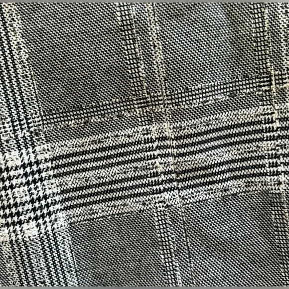 Free People Uptown Blazer Chic Suit Jacket - Black and White Plaid - Picture 5 of 5